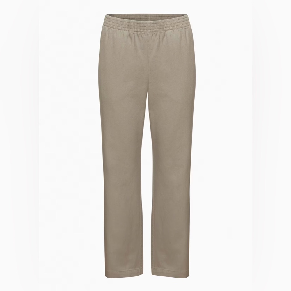 TNA Aritzia Christie Mid Rise Pull On Pants Size XS 100% Cotton Elastic Waist